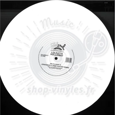 Loleatta Holloway-Hit It N Quit It (Cratebug & Jamie 3:26 Edit Remix)  (WHITE VINYL REPRESS)