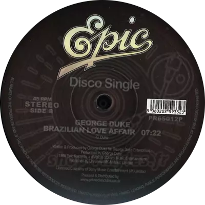 George Duke-Want You For Myself (tom Moulton Mix) / Brazilian Love Affair
