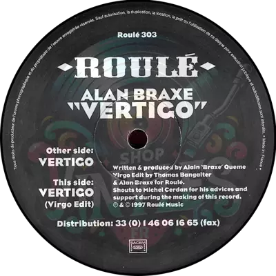 Alan Braxe-Vertigo (repress 2013)
