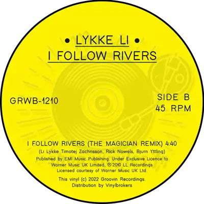 LYKKE LI-I FOLLOW RIVERS  (OFFICIAL 2022 REISSUE)