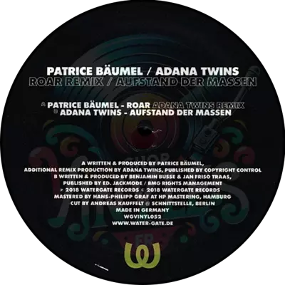 Patrice Bäumel & Adana Twins - Roars Remix / Aufstand Der Massen