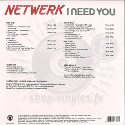Netwerk - I Need You 2x12 (LTD 200 EX)