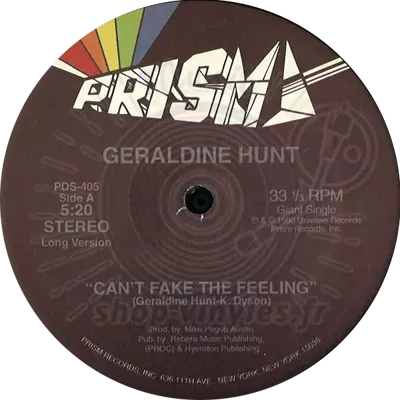 Geraldine Hunt-Can't Fake The Feeling
