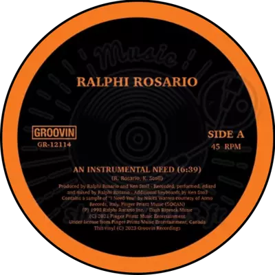 RALPHI ROSARIO-AN INSTRUMENTAL NEED / TAKE ME UP