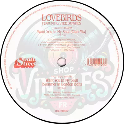 Lovebirds (Feat. Stee Downes)-Want You In My Soul