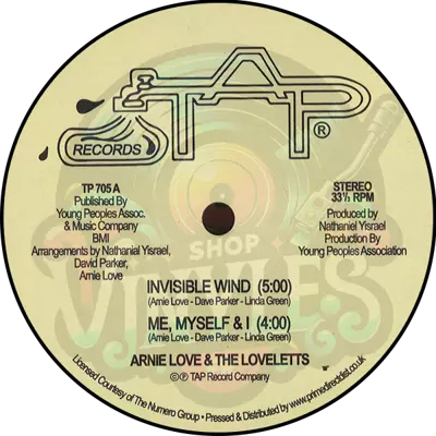 Arnie Love & The Loveletts-Invisible Wind / Me, Myself & I / We Had Enough